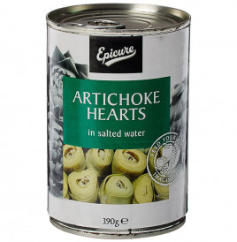 Epicure Artichoke Hearts In Salted Water  Tin  390 grams